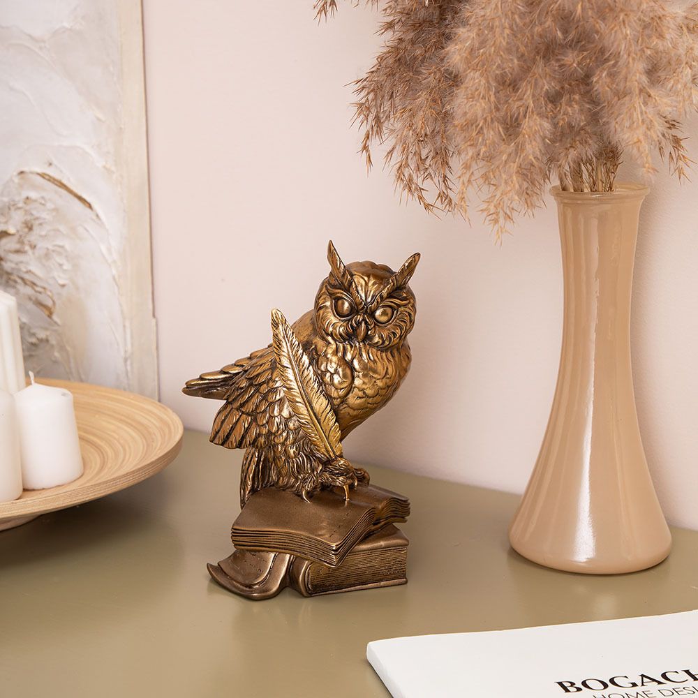 Статуэтка Ученый Филин 20 см Бронза