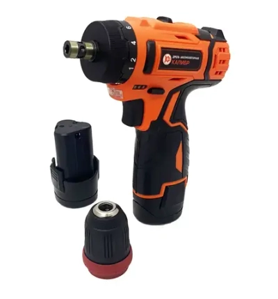 Аккумуляторная дрель-шуруповерт Калибр ДА-12 2 скоростной Съемный патрон