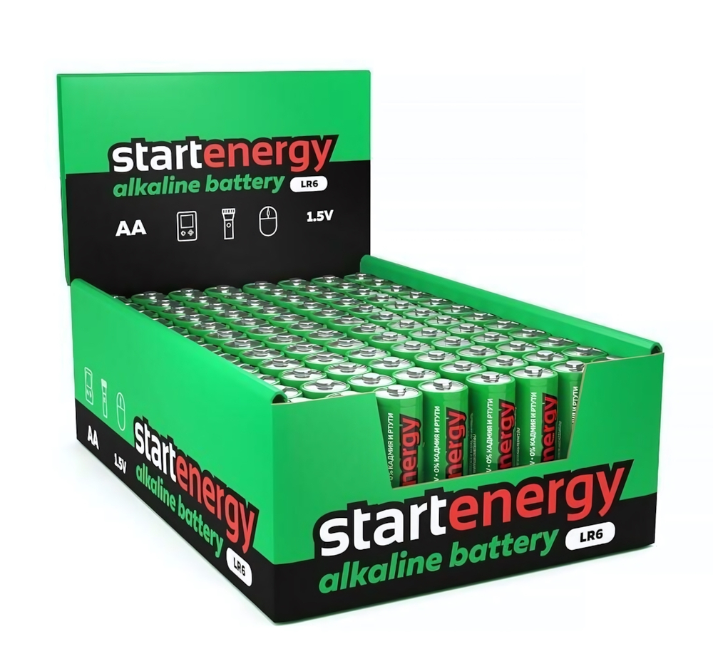 Батарейка START ENERGY Алкалиновая LR6 (АА) 4шт п/п 4855