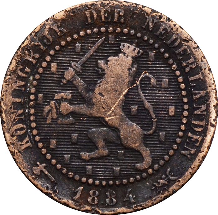 1 цент 1877-1900 Нидерланды F