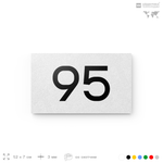 Табличка с номером 95 на дверь квартиры, для офиса, кабинета, аудитории, склада, белая 120х70 мм, Айдентика Технолоджи
