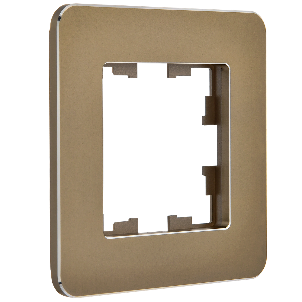 BRITE Рамка 1-местная РУ-1-1-Бр металл латунь RE IEK