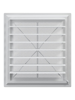 Решетка вентиляционная AIRVENT регулируемая жалюзи 402х442 пластик ERA