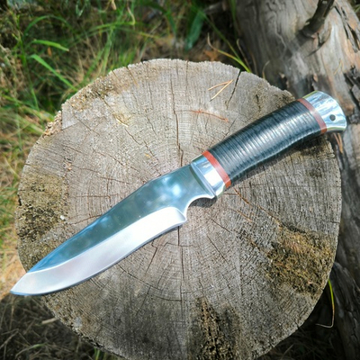 Охотничий нож НС-46А Ельник, с алюминиевыми вставками (Златоуст)