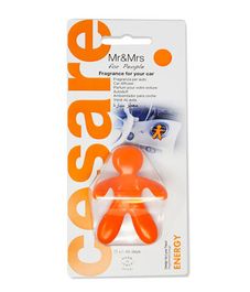Ароматизатор для автомобиля Cesare Энергия (оранжевый) в блистере, Mr&Mrs Fragrance