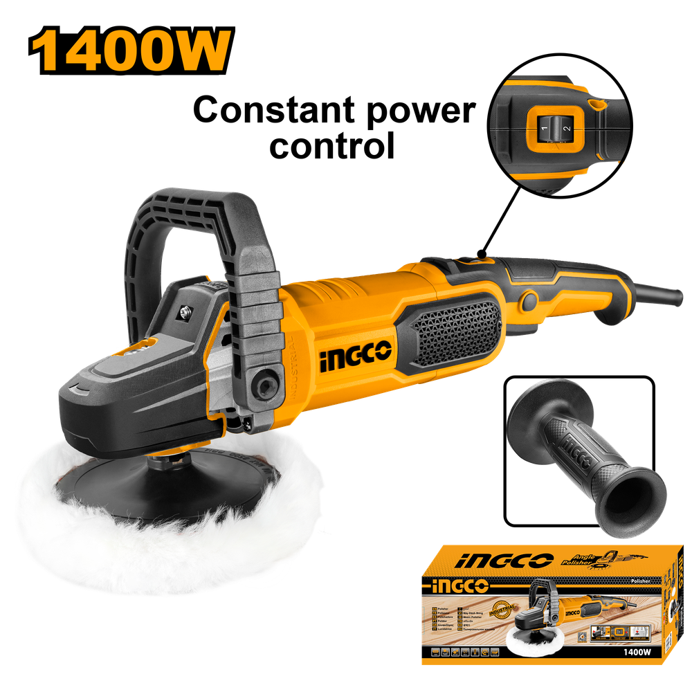 Полировальная машина INGCO AP140028 INDUSTRIAL 180 мм 1,4 кВт