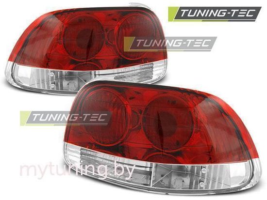 Задние фонари Honda CRX DEL SOL red white
