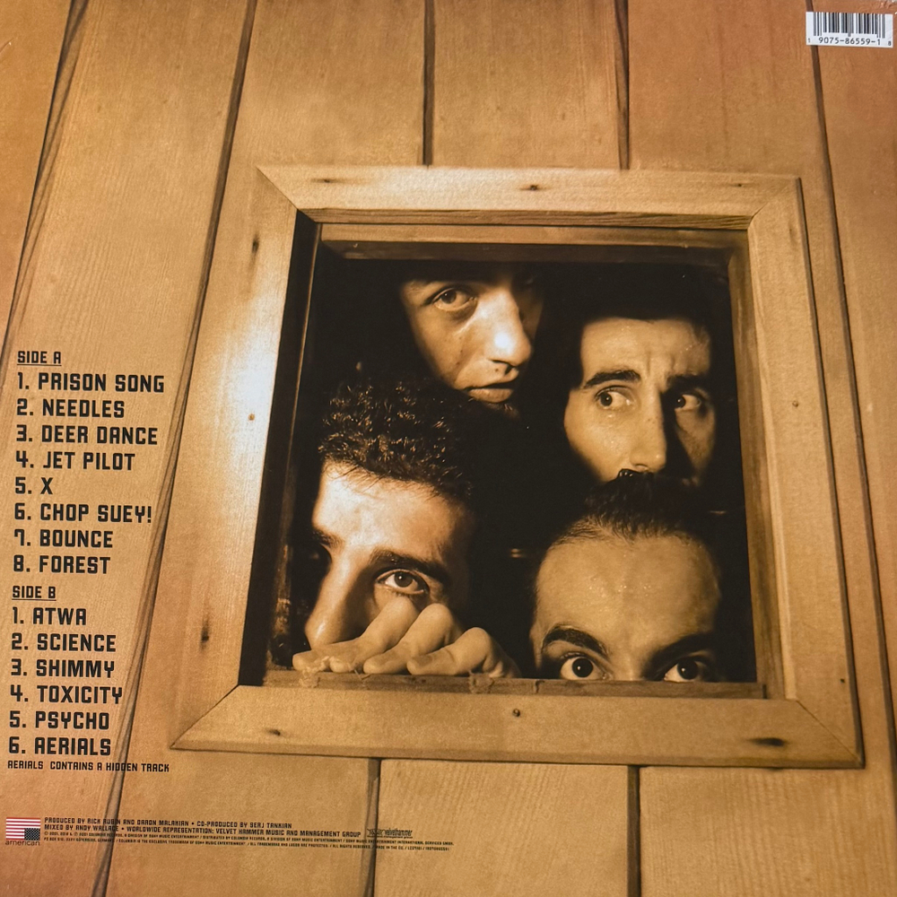 Виниловая пластинка System Of A Down - Toxicity LP