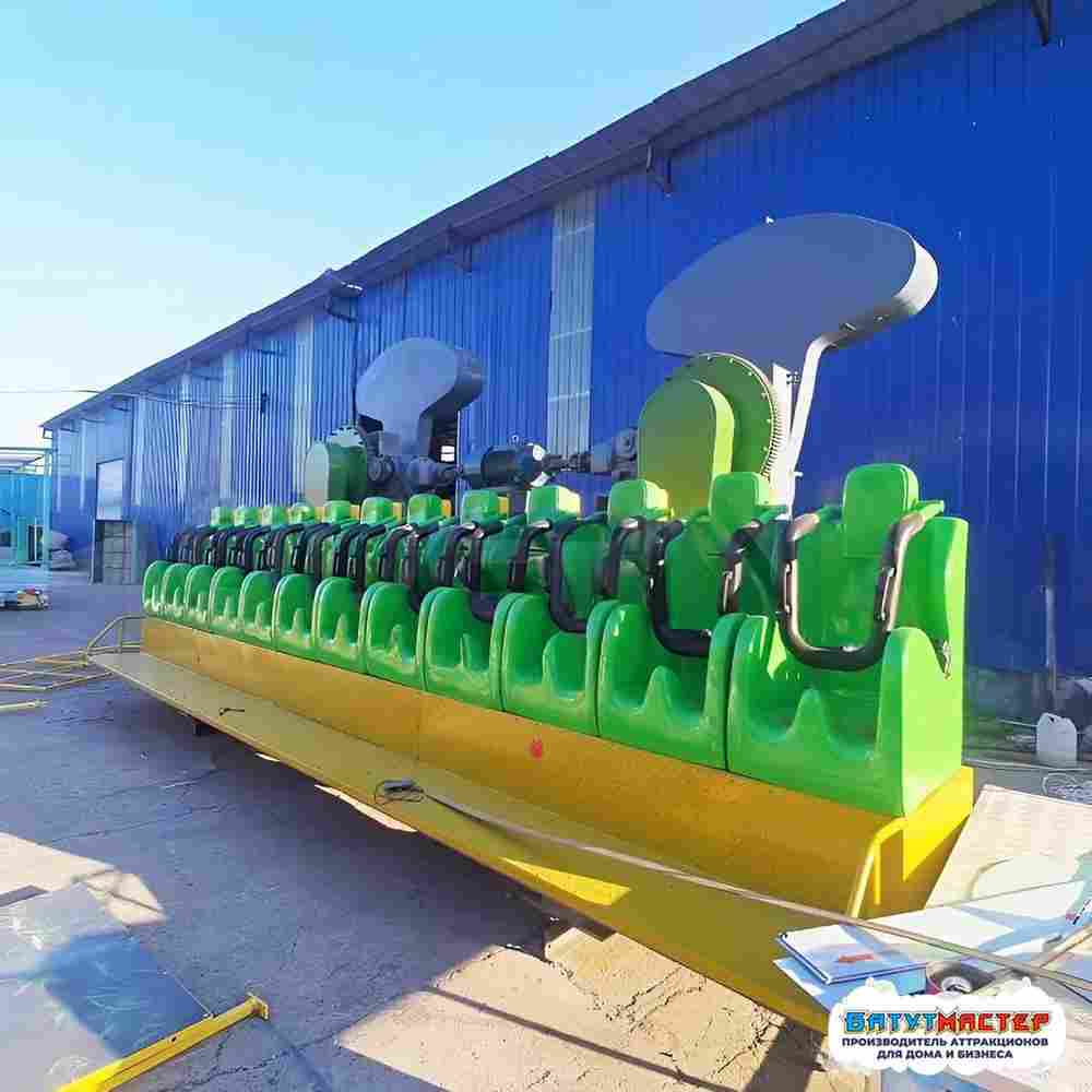 Летающая скамейка «Эпоха динозавров», 12 мест, 14×4×5,5 м