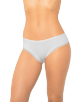 Оригинальные трусики-слипы с атласным бантом сзади (Размер: XL) (Цвет: темно-синий)