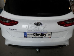 Фаркоп оцинкованный Galia K044A для Kia Ceed хетчбек 5 дверей, только бензин (не дизель) 2018-(паспорт и сертификат в комплекте)(без электрики)