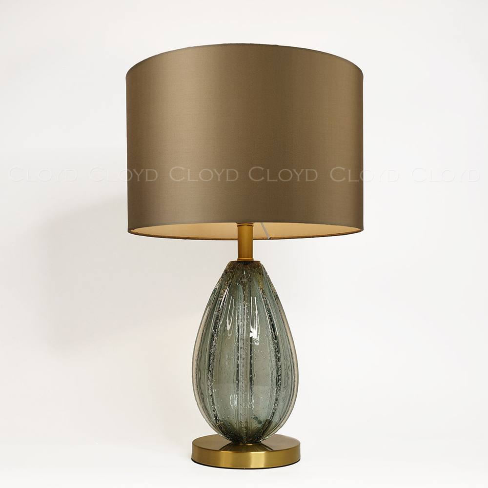 Настольная лампа Cloyd CEREUS T1 / олив. - выс. 65 см - зелен. стекло (арт.30066)