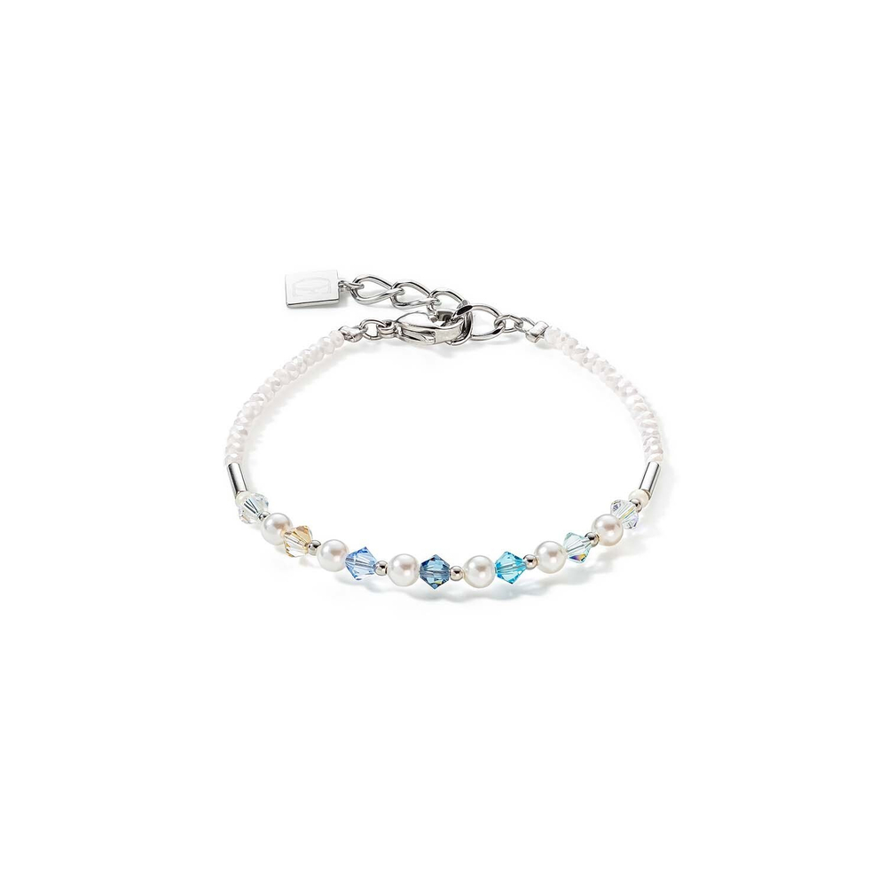 Браслет Coeur de Lion Princess Light Blue 6022/30-0720 цвет голубой, серебряный