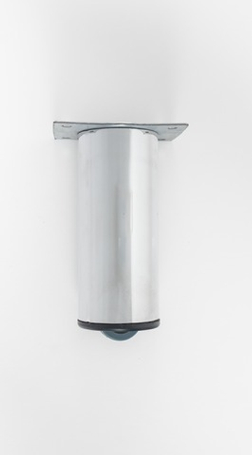 Опора А 178 Хром 50мм х 100мм / Заглушка с колесом и Площадкой 50х70мм /