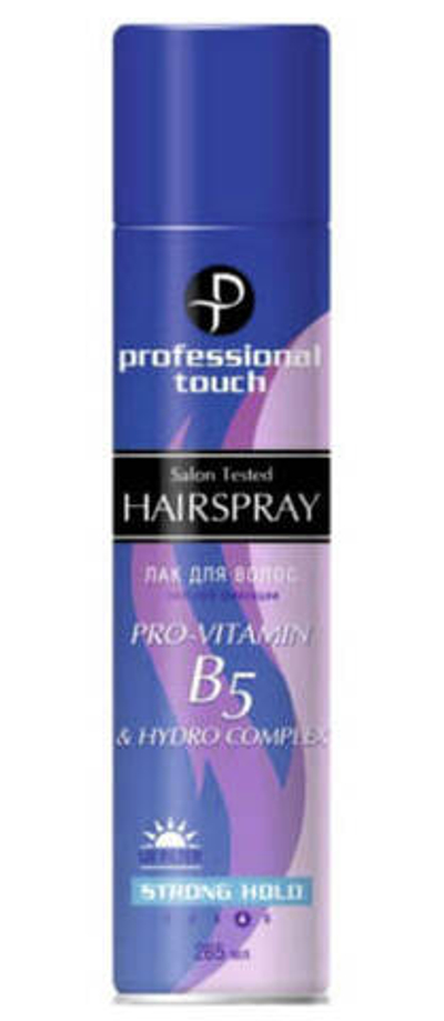Лак для волос Professional Touch Pro Vitamin B5 & Hydro Complex сильная фиксация 265 мл