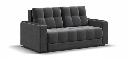 Диван Босс 2х местный Велюр Монолит серый