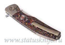 Нож Taugo ZDP189 laminated CF Red Андрей Егурновфотография - 9