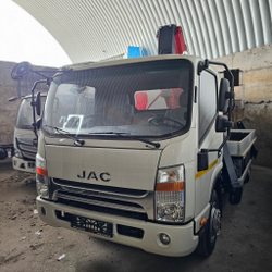 Автогидроподъёмник телескопический (стрела за кабиной) JAC N90 с АГП Чайка TRL318