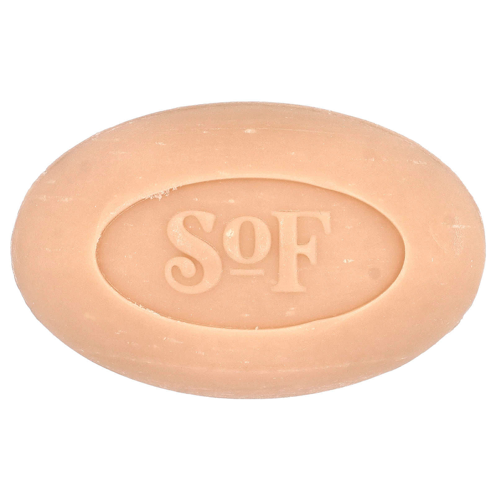 SoF, Кусковое мыло, пилированное по-французски, с органическим маслом ши, с ароматом цветущей вишни, 170 г (6 унций)