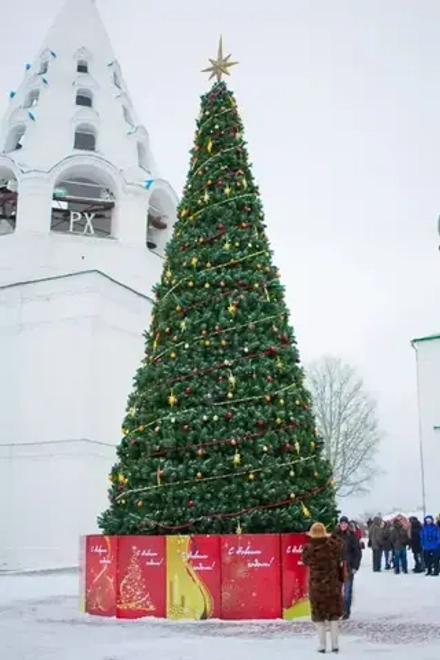 Уличная сосна Уральская зеленая 28 м., каркасная, Леска, Green Trees (GT28URLES)