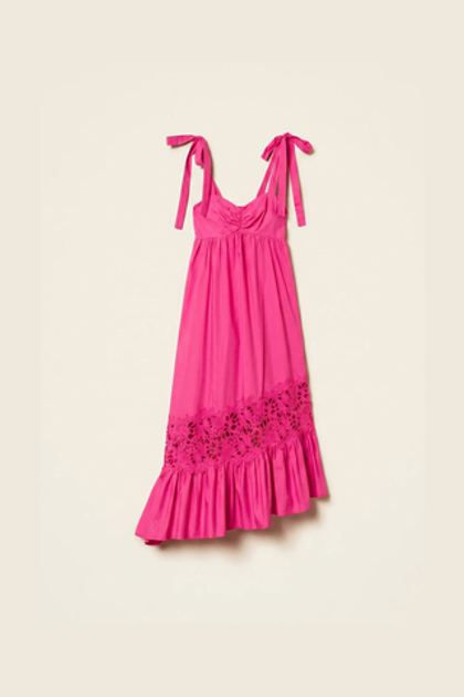 TWINSET Платье миди с макраме