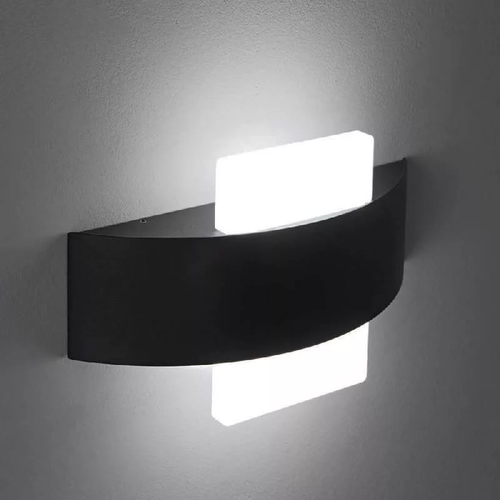 Настенный светодиодный светильник ЭРА WL7 WH+BK 6Вт черный