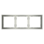 Рамка пластиковая VOLTUM S70 на 3 поста, (сталь)