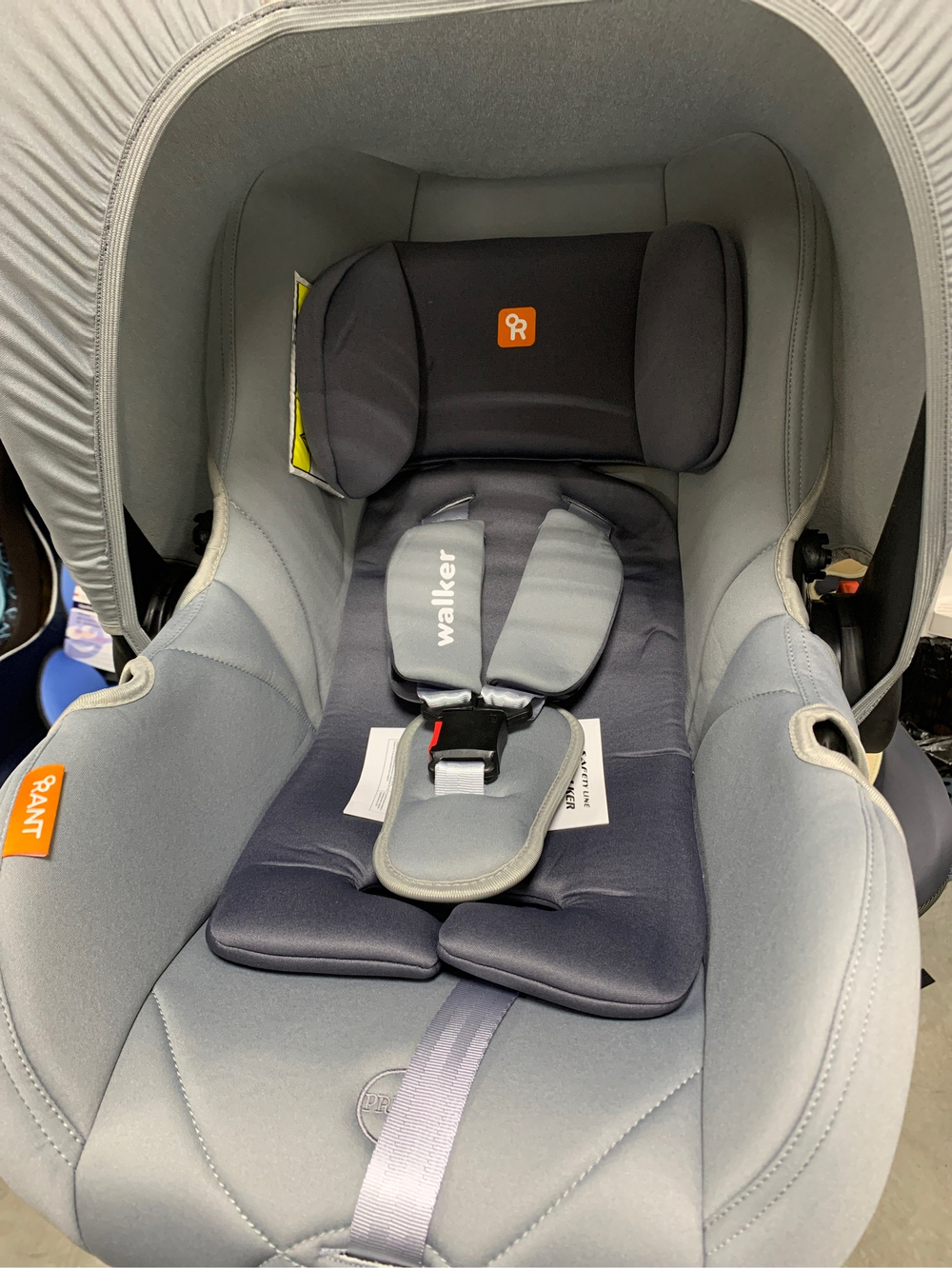 Автокресло Rant LB-327 "Walker" Safety Line (Storm Grey) группа 0+ (0-13 кг)