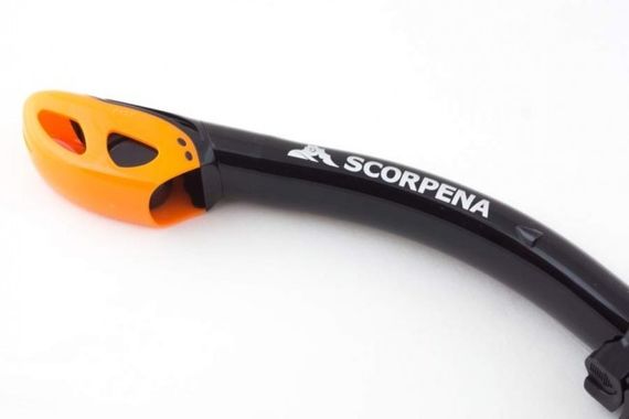 Трубка Scorpena K c двумя клапанами, прямая