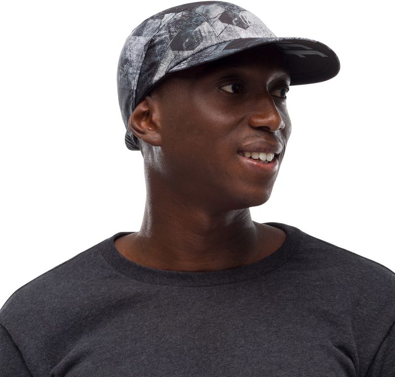 Спортивная кепка для бега Buff Pro Run Cap Concrete Black Фото 2