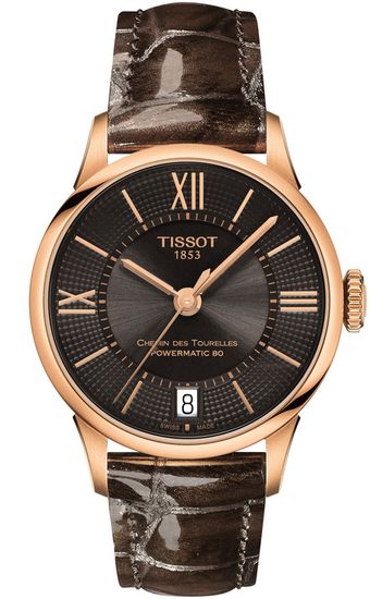 Женские часы Tissot T099.207.36.448.00 Chemin des Tourelles Powermatic 80 Lady