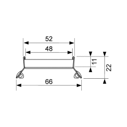 Основа для плитки 70 см TECE TECEdrainline plate II для слива из нержавеющей стали прямая, хром матовый 600772