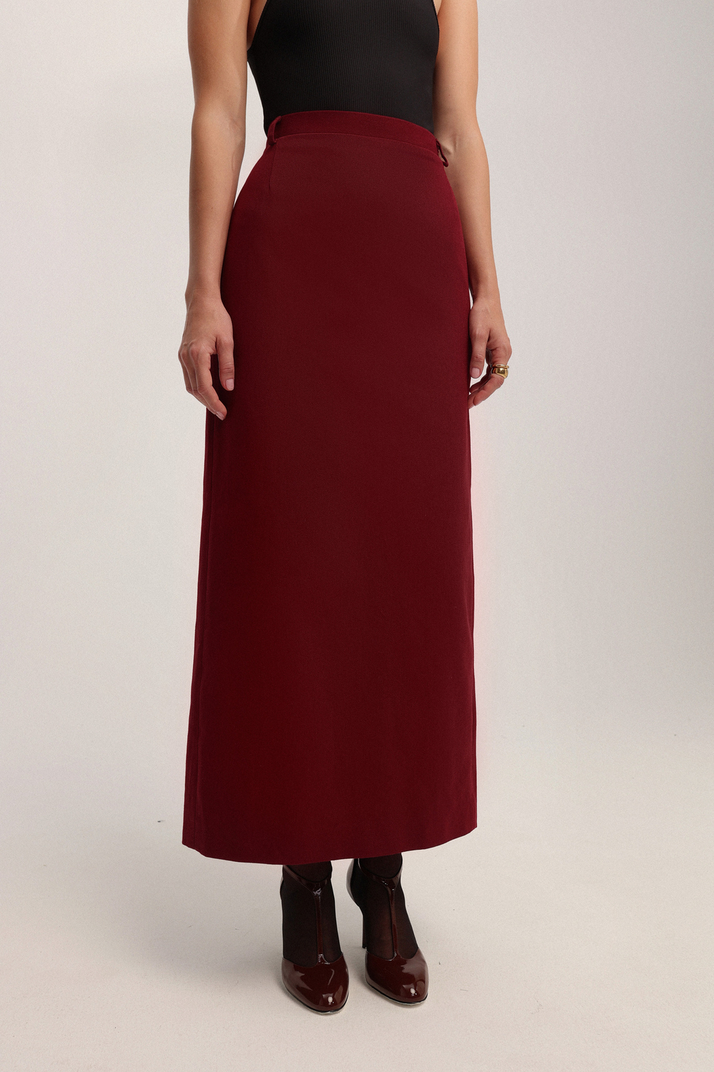 Юбка миди из денима