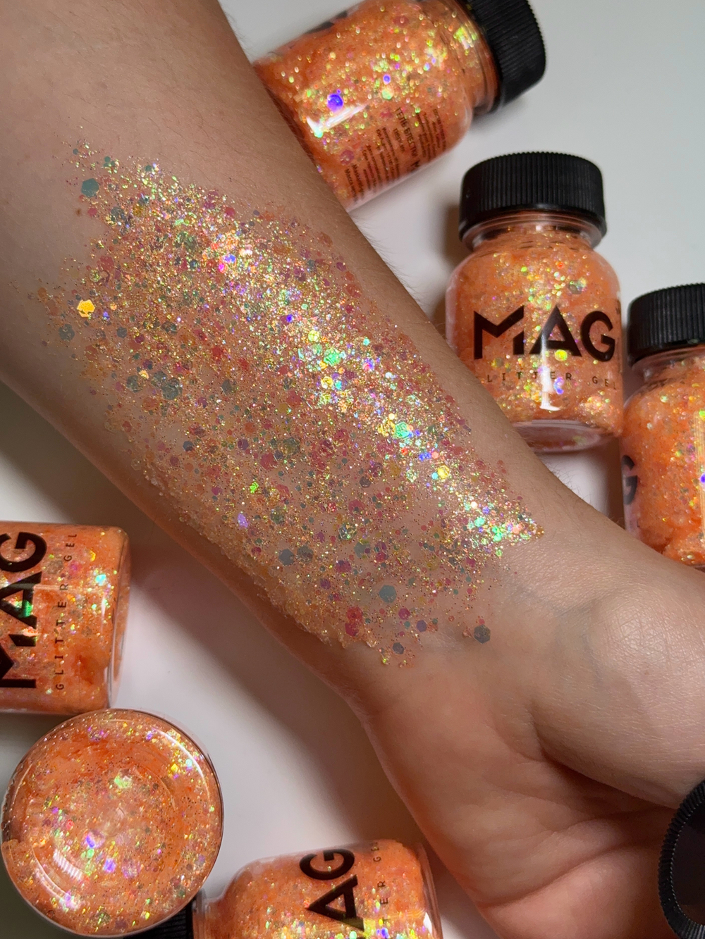 Гель блестки MAG Персик 38 гр