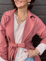 Серьги Nature Bijoux, Copenhague, асимметричные, с жемчугом, аметистом, яшмой и розовым кварцем, NB2