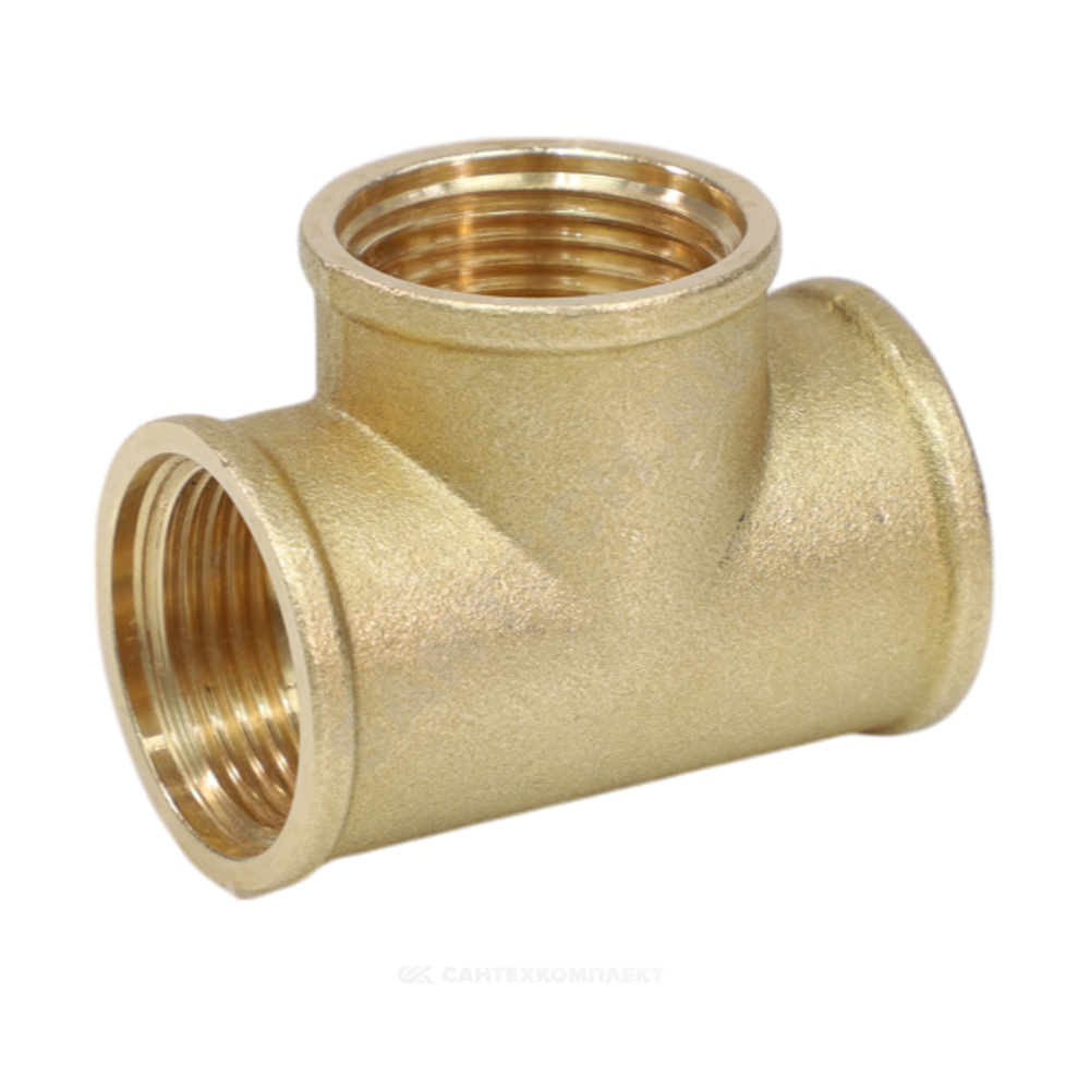 Тройник латунь Ду 20 (3/4") ВР/ВР VALFEX VF.130.L.034