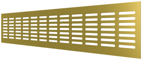 Решетка переточная алюминиевая с анодированным покрытием 480x80, Сhampagne 4808DP Al Сhampagne