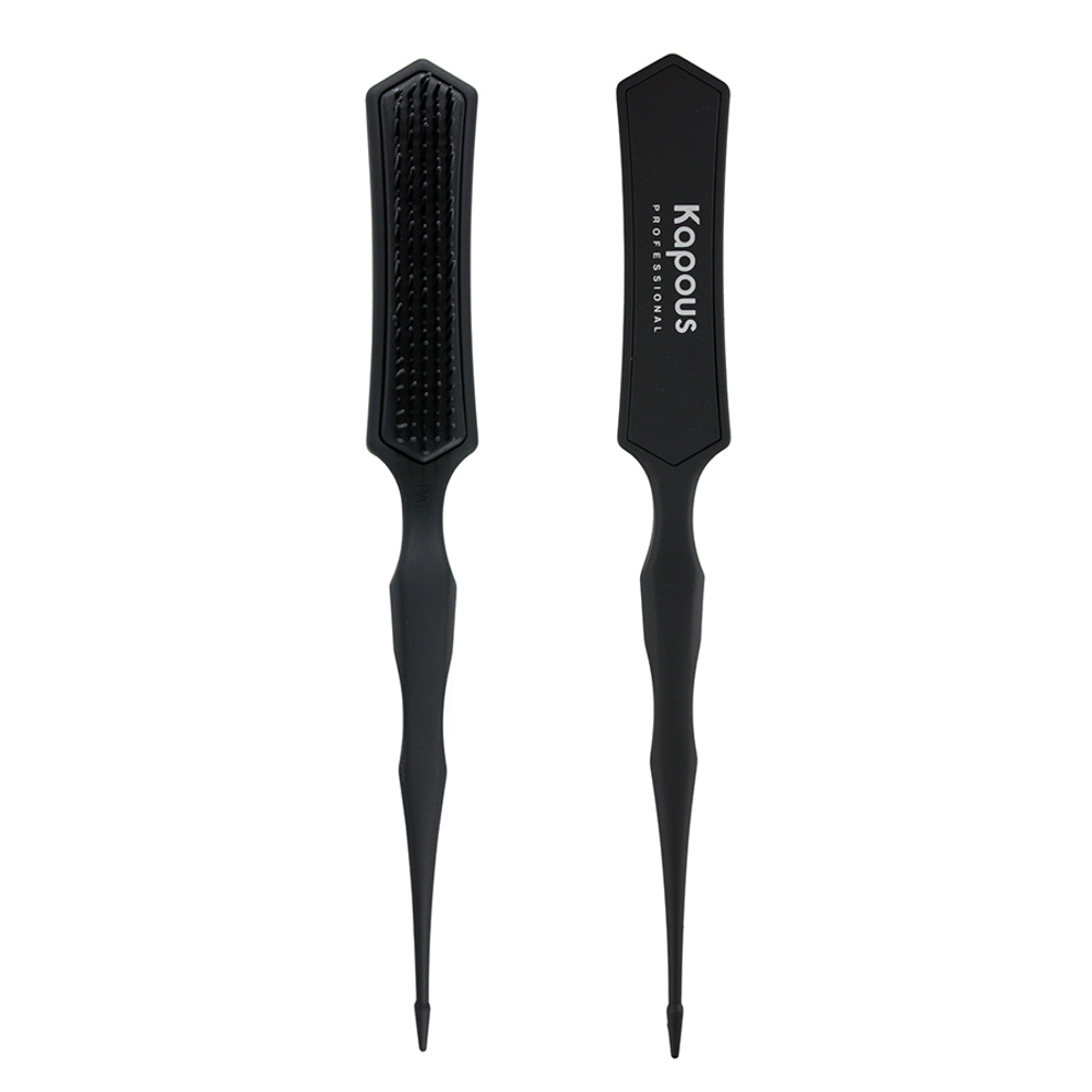 Расческа узкая трехуровневая щетина Kapous