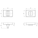 Ручка поворотная BK6.K.QSL52 BL-24 черный
