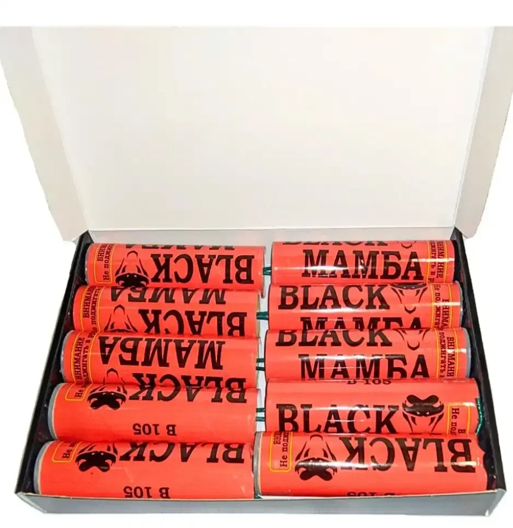 «Петарда B105 Black Мамба —упаковка 10 штук, 20 г, ТМ Волк