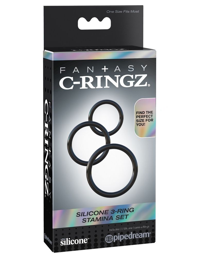 5912-23 PD / Набор эрекционных колец Fantasy C-Ringz Silicone 3-Ring Stamina Set