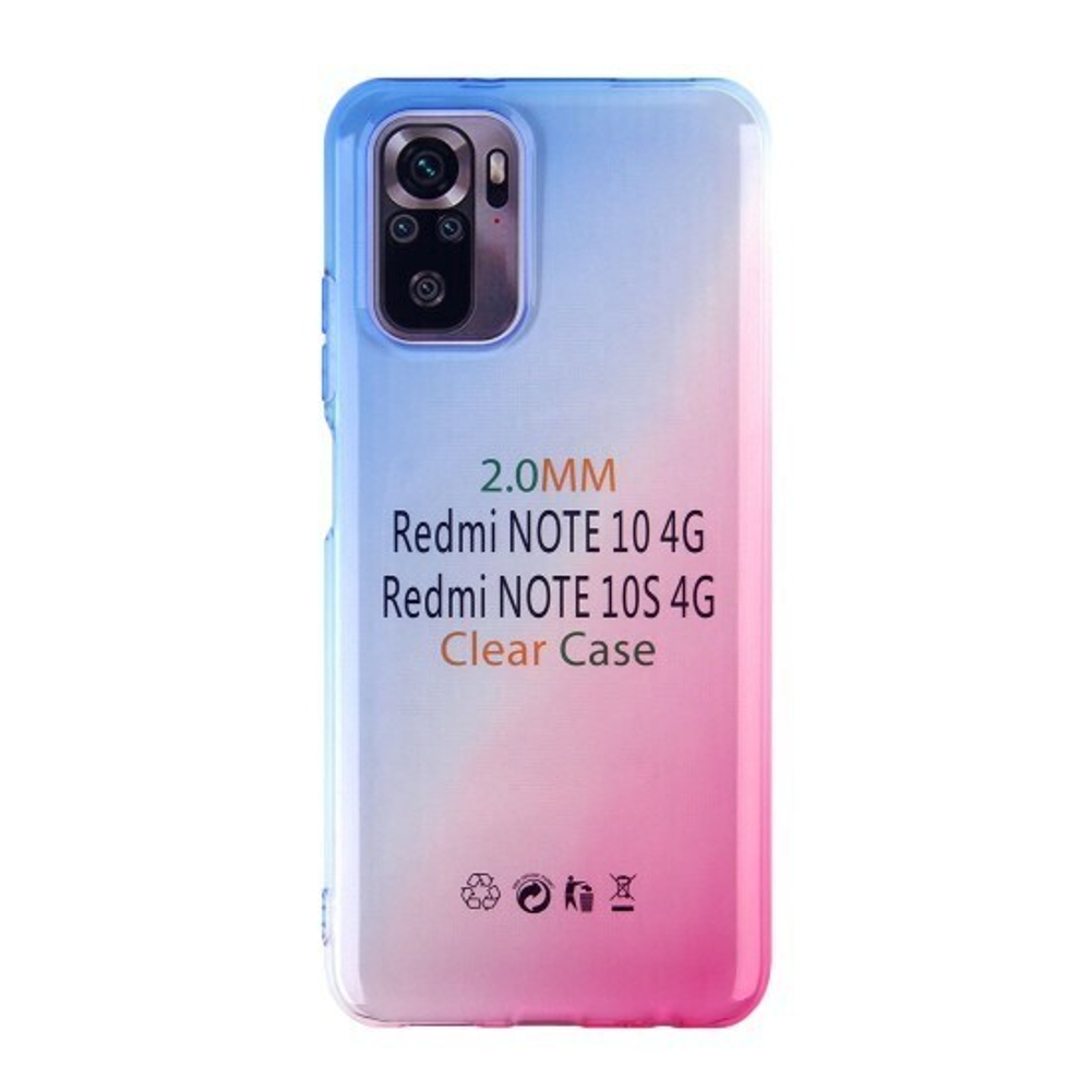 Чехол для Xiaomi Redmi Note 10/10S Градиент, ТПУ, 012964