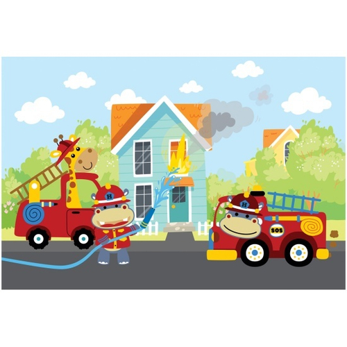 Пазл  24 эл. Maxi ТРИ СОВЫ "Пожарная бригада"