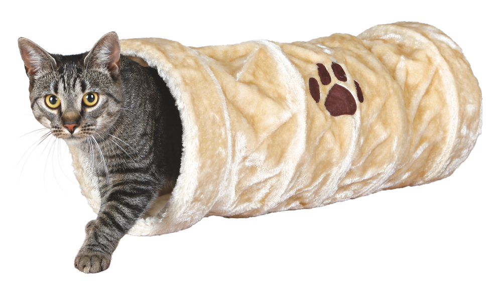 Туннель для кошки Trixie, плюш, шуршащий, 22x60см