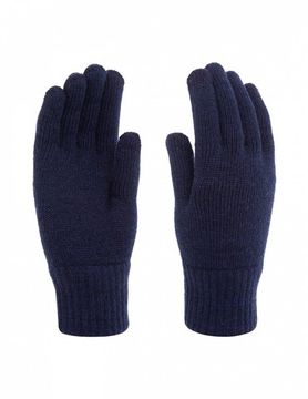 Перчатки unisex Norveg Merino TEC Touch Screen 22TECGLU, черно-синие