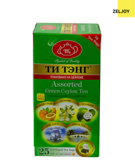 Чай Ти Тэнг Ассорти фруктовое зеленый с доб. 25 пак