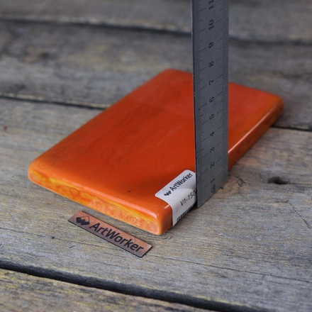 Смальта оранжевого цвета, 600 гр, в кирпичиках V1-1504