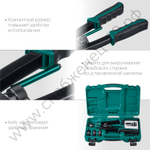 KRAFTOOL NUT-12 М3-М12, резьбовой двуручный заклепочник в кейсе (31183)