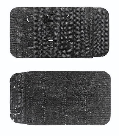 Удлинитель для бюстгальтера с рядом в два крючка (Цвет: черный)