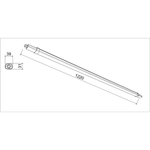 Линейный светодиодный светильник ЭРА SPP-301-36-6K-M 36Вт 6500К IP65 1200 матовый